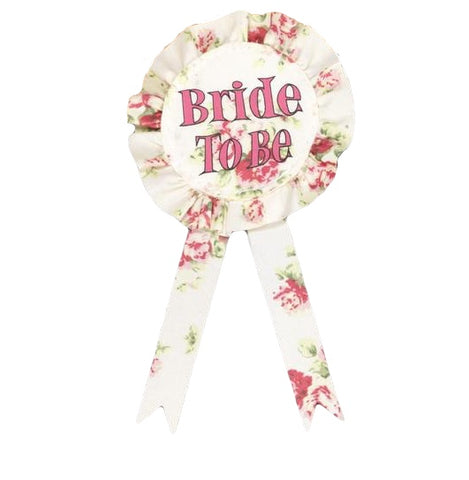 Bride to Be Anstecker - Rosette - Stag Night / Jungesellinnenabschied