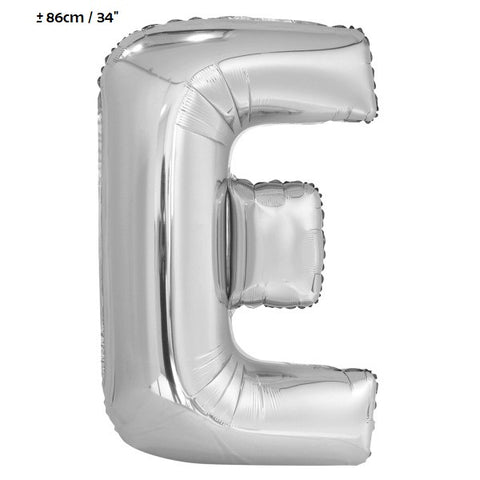 Folienballon Buchstabe "E" Silber